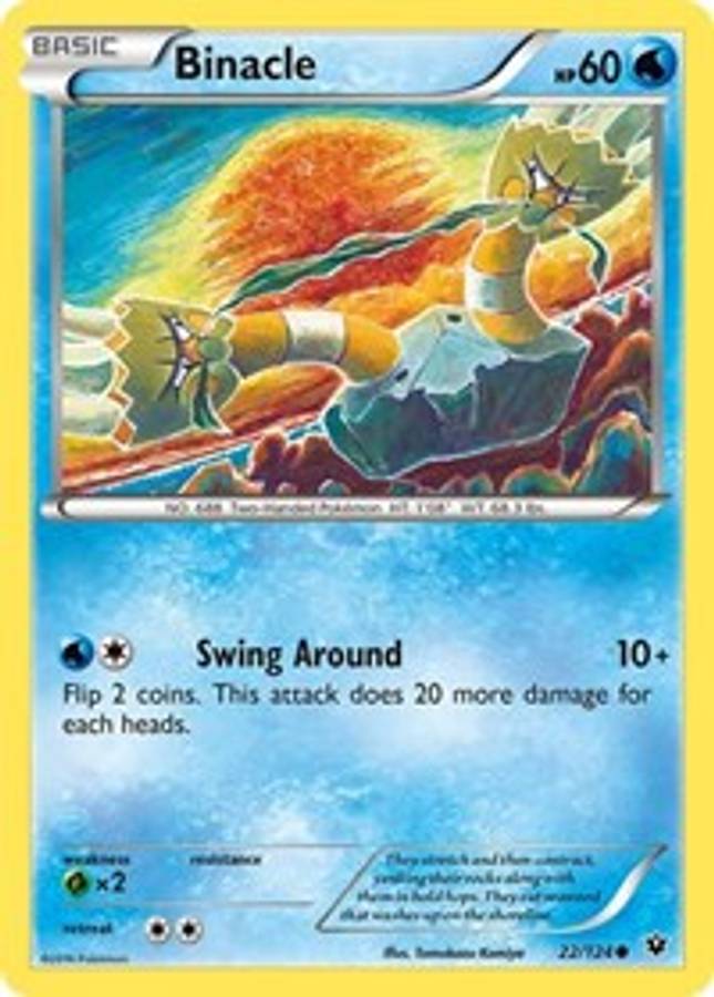 Binacle #22/124 - XY - Fates Collide (Normal - Near Mint) - Normal - Near Mint