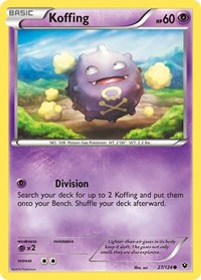 Koffing #27/124 - XY - Fates Collide (Normal - Near Mint) - Normal - Near Mint