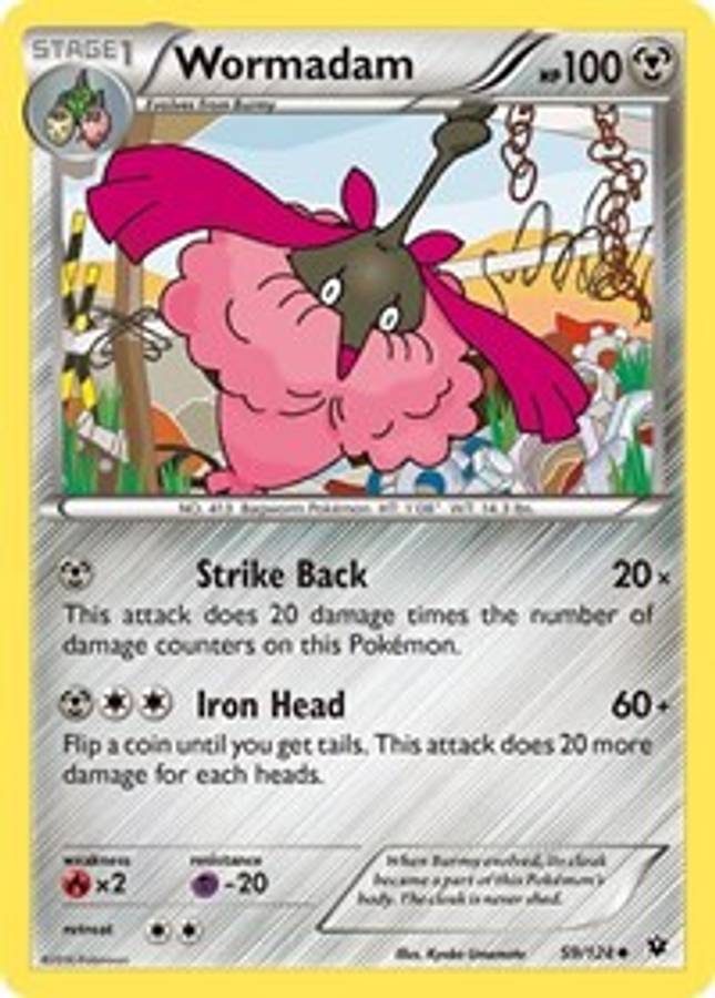 Wormadam (59) #59/124 - XY - Fates Collide (Normal - Near Mint) - Normal - Near Mint