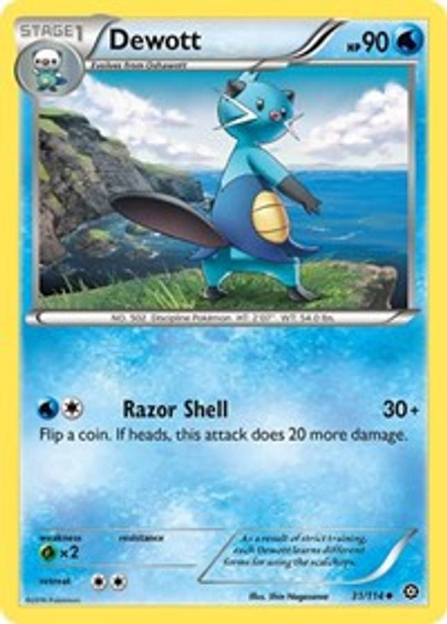 Dewott #31/114 - XY - Steam Siege (Normal - Near Mint) - Normal - Near Mint