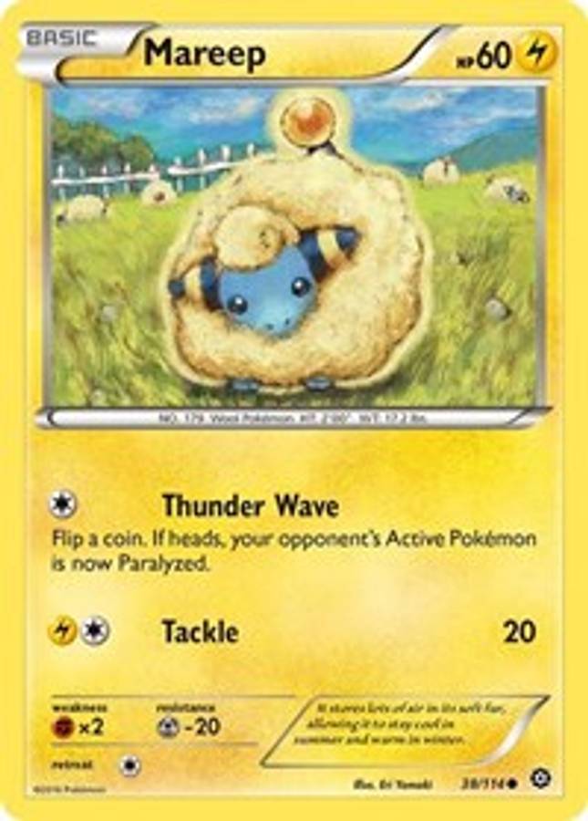 Mareep #38/114 - XY - Steam Siege (Normal - Near Mint) - Normal - Near Mint