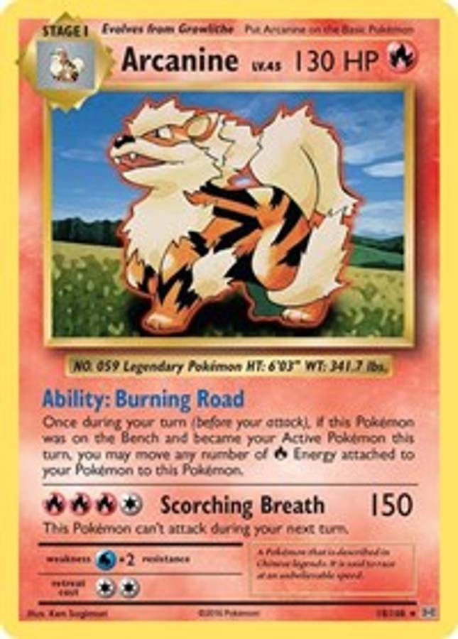 Arcanine #18/108 - XY - Evolutions (Normal - Near Mint) - Normal - Near Mint