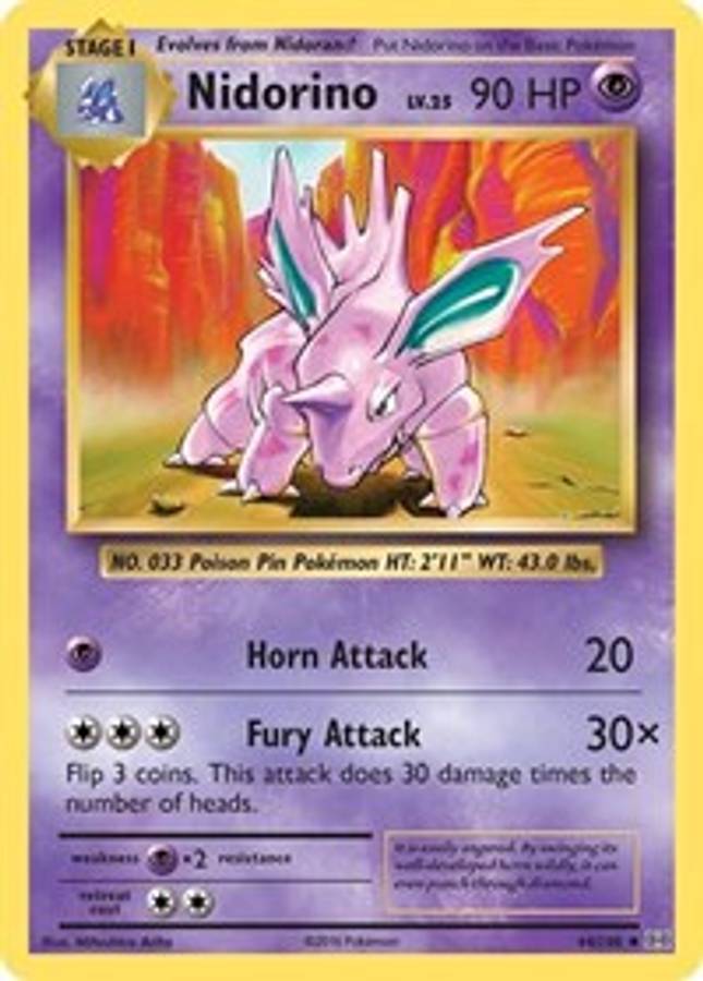 Nidorino #44/108 - XY - Evolutions (Normal - Near Mint) - Normal - Near Mint