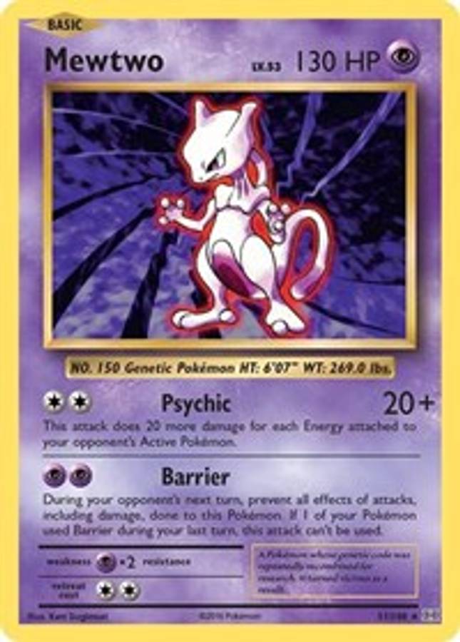Mewtwo #51/108 - XY - Evolutions (Normal - Near Mint) - Normal - Near Mint