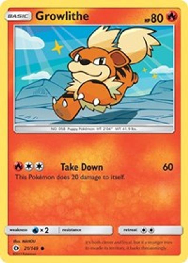 Growlithe #21/149 - SM Base Set (Normal - Near Mint) - Normal - Near Mint