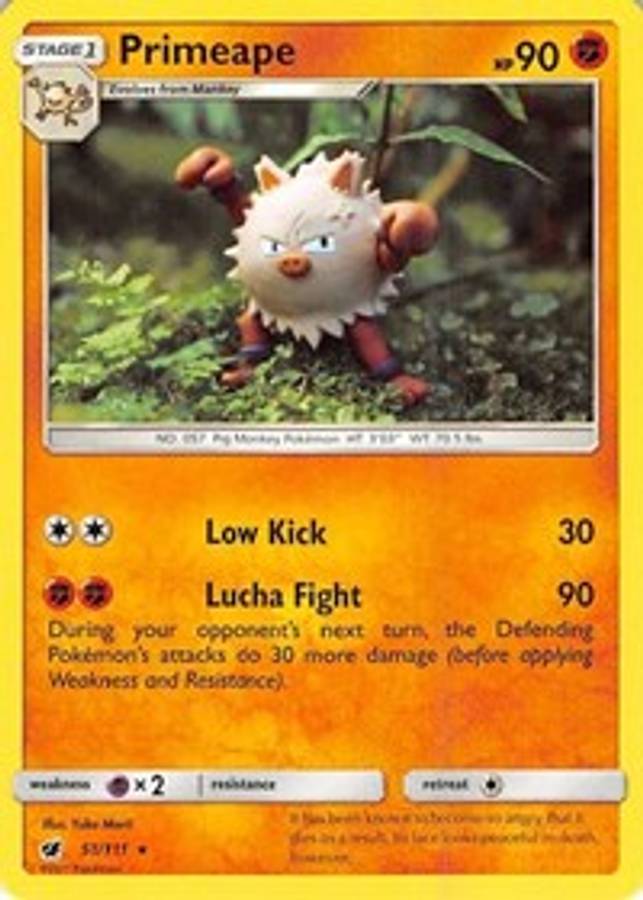 Primeape #51/111 - SM - Crimson Invasion (Normal - Near Mint) - Normal - Near Mint