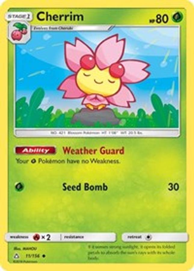 Cherrim #11/156 - SM - Ultra Prism (Normal - Near Mint) - Normal - Near Mint