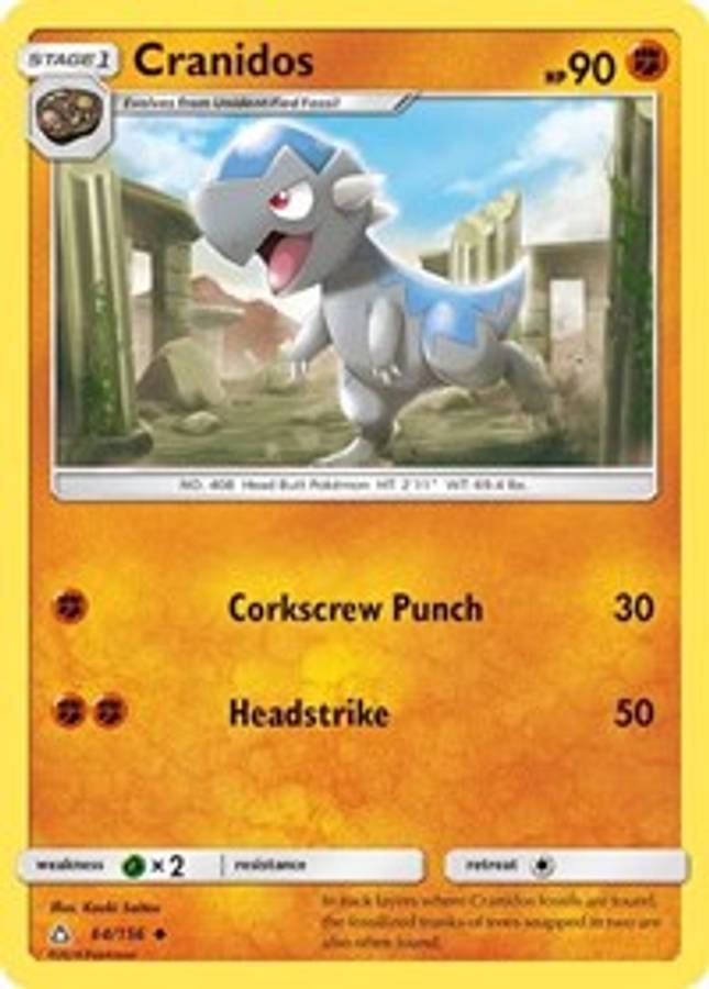Cranidos #64/156 - SM - Ultra Prism (Normal - Near Mint) - Normal - Near Mint