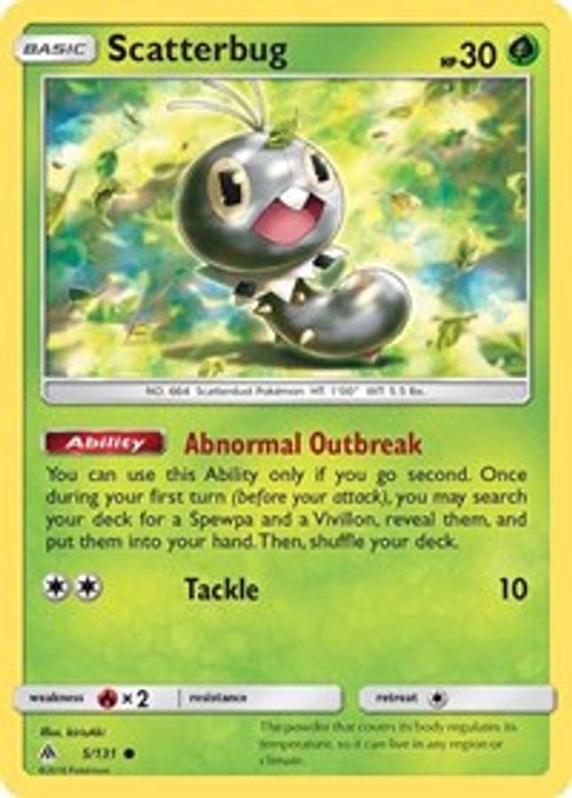 Scatterbug (5) #5/131 - SM - Forbidden Light (Normal - Near Mint) - Normal - Near Mint