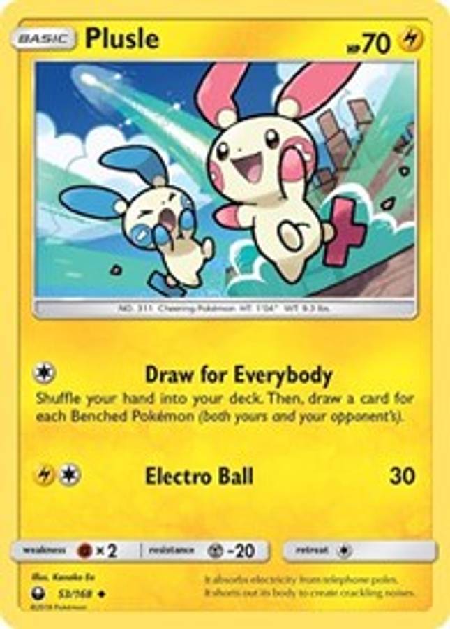 Plusle #53/168 - SM - Celestial Storm (Normal - Near Mint) - Normal - Near Mint