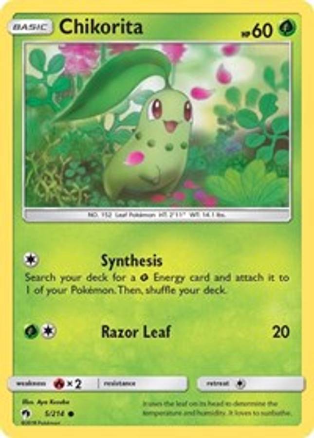 Chikorita (5) #5/214 - SM - Lost Thunder (Normal - Near Mint) - Normal - Near Mint