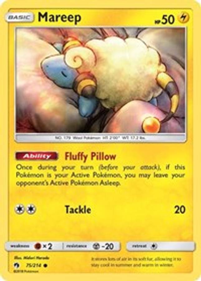 Mareep (75) #75/214 - SM - Lost Thunder (Normal - Near Mint) - Normal - Near Mint