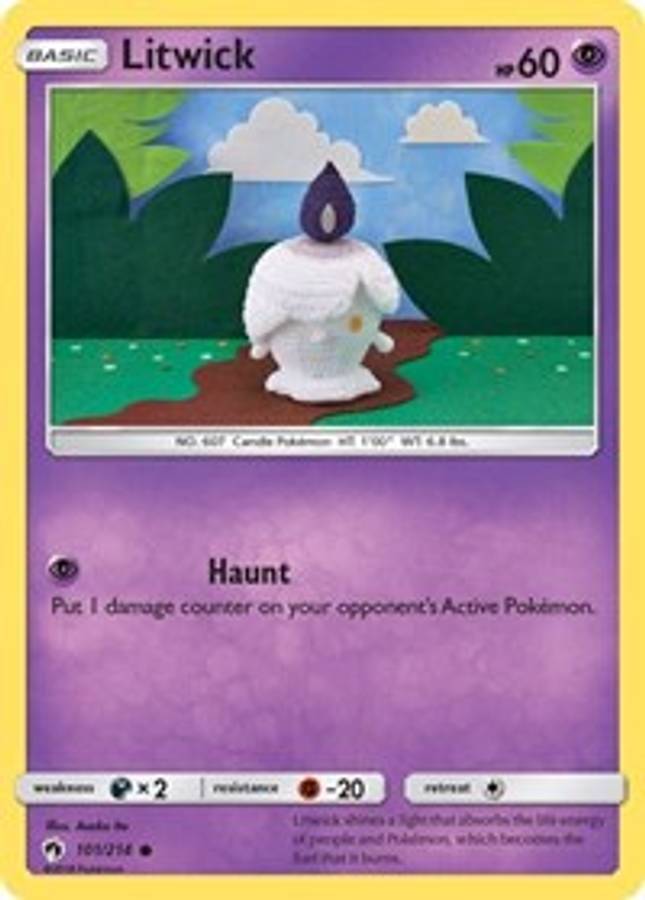 Litwick #101/214 - SM - Lost Thunder (Normal - Near Mint) - Normal - Near Mint