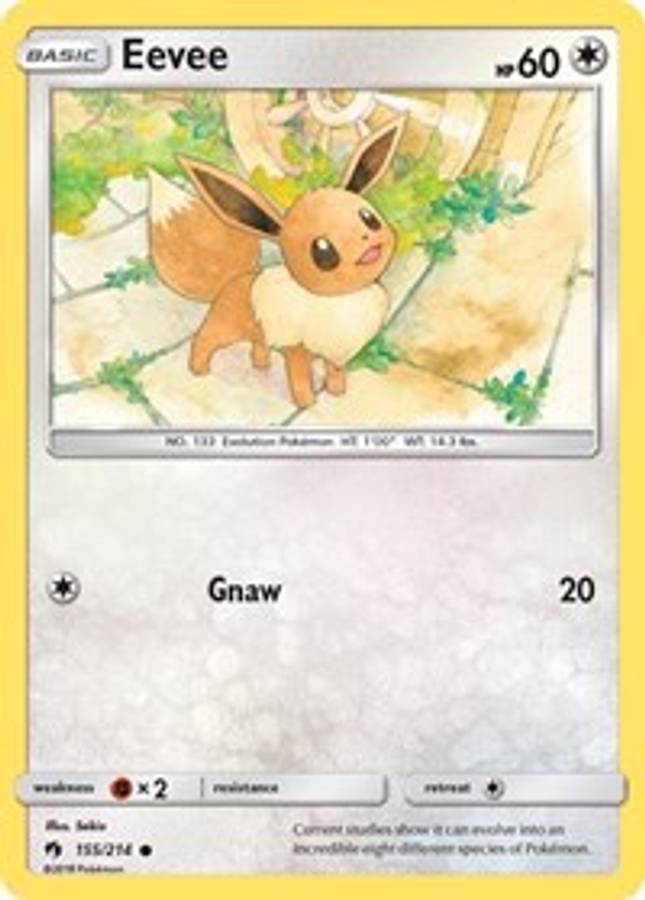 Eevee #155/214 - SM - Lost Thunder (Normal - Near Mint) - Normal - Near Mint