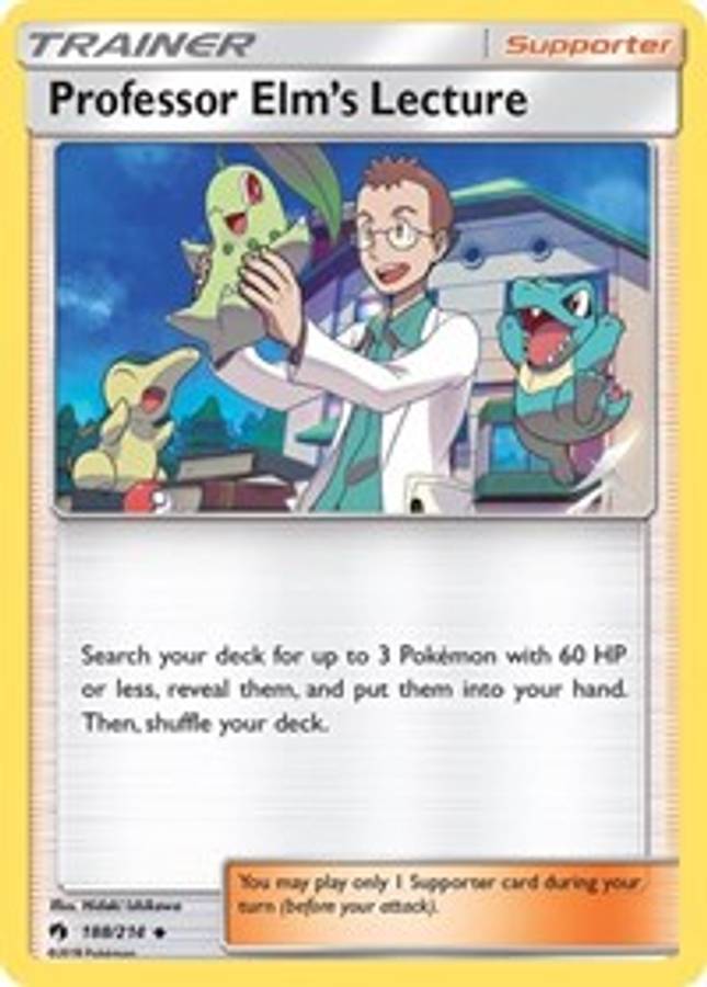 Professor Elm's Lecture #188/214 - SM - Lost Thunder (Normal - Near Mint) - Normal - Near Mint