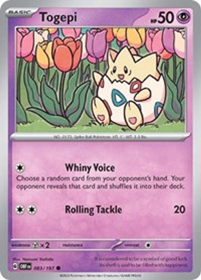 Togepi #083/197 - SV03: Obsidian Flames (Normal - Near Mint) - Normal - Near Mint