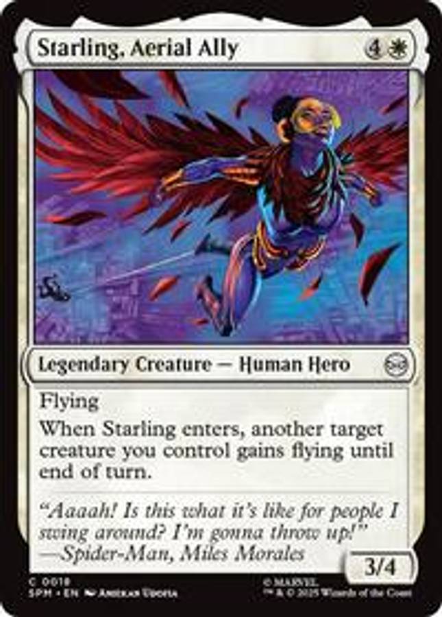 Starling, Aerial Ally #18 - Marvel's Spider-Man (Foil - Near Mint) - Foil - Near Mint
