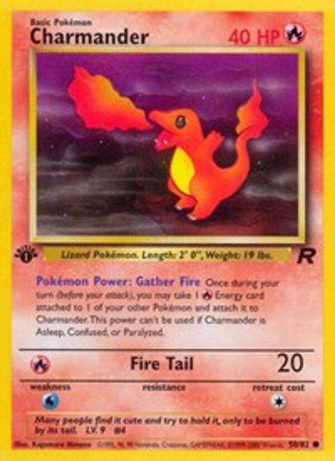 Charmander #50/82 - Team Rocket (Unlimited - Moderately Played) - Unlimited - Moderately Played