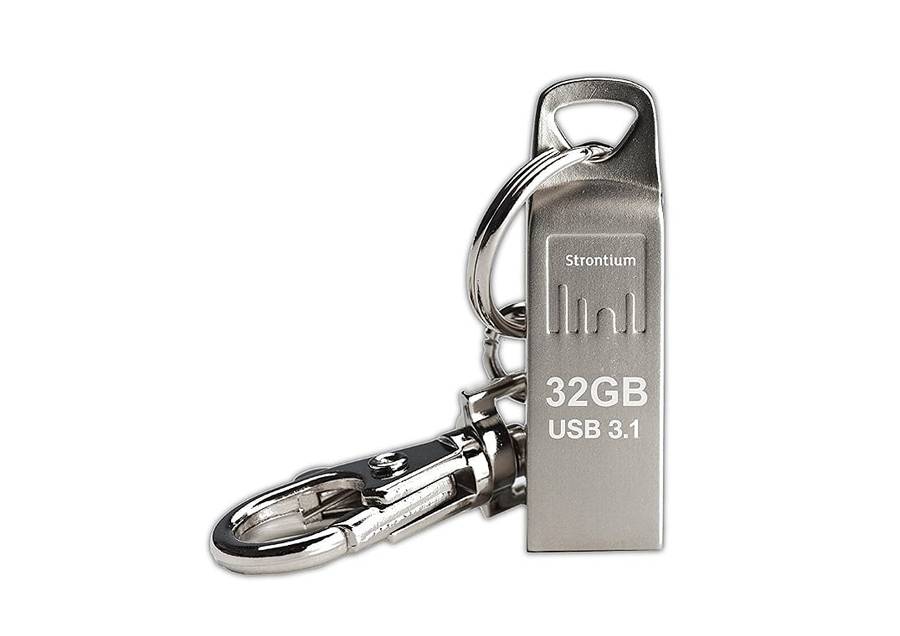 Strontium 32GB Nitro Ammo Silver USB3.1 Metal Flash Drive