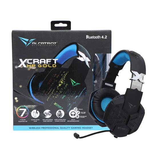 Alcatroz X-Craft HP Gold 8000 Bluetooth Gaming Headset