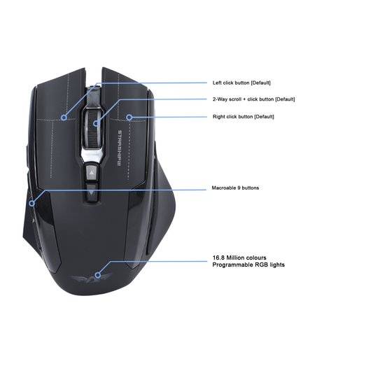 Armaggeddon NRO-5 STARSHIP III RGB Laser Gaming Mouse