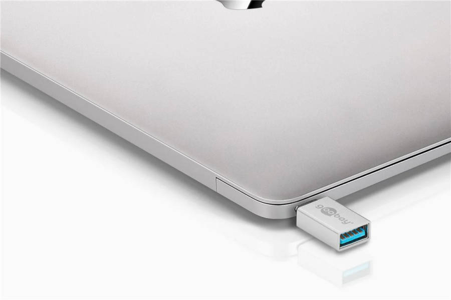 Goobay USB-C to USB A OTG SuperSpeed Adapter - Silver