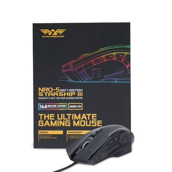 Armaggeddon NRO-5 STARSHIP III RGB Laser Gaming Mouse