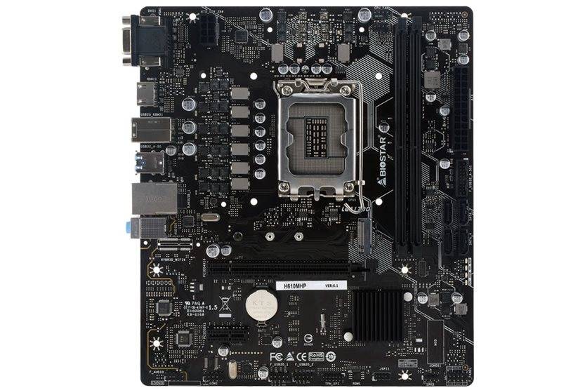 Biostar H610MHP MicroATX Motherboard - Socket 1700