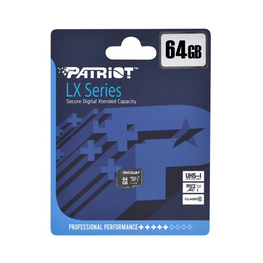 Patriot LX Series 64GB Micro SDHC Memory Card