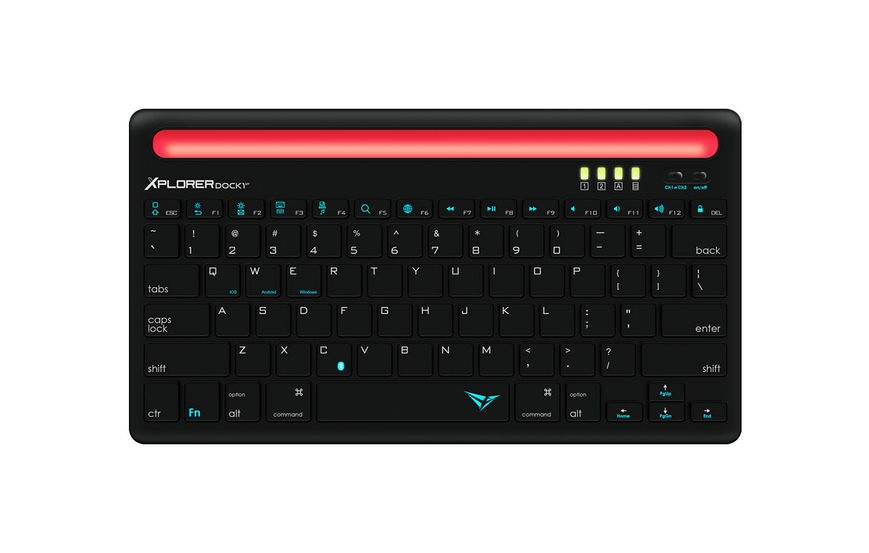 Alcatroz Xplorer Dock 1 Bluetooth Keyboard - Black/Red
