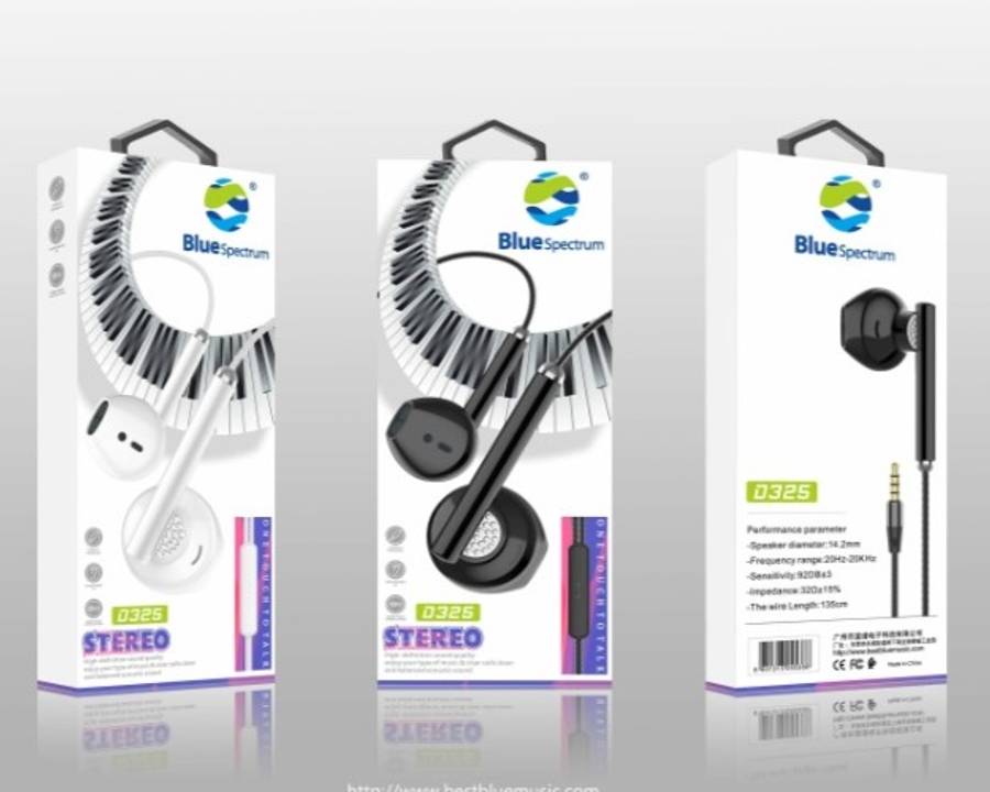 Blue Spectrum D-325 Wired Earphones