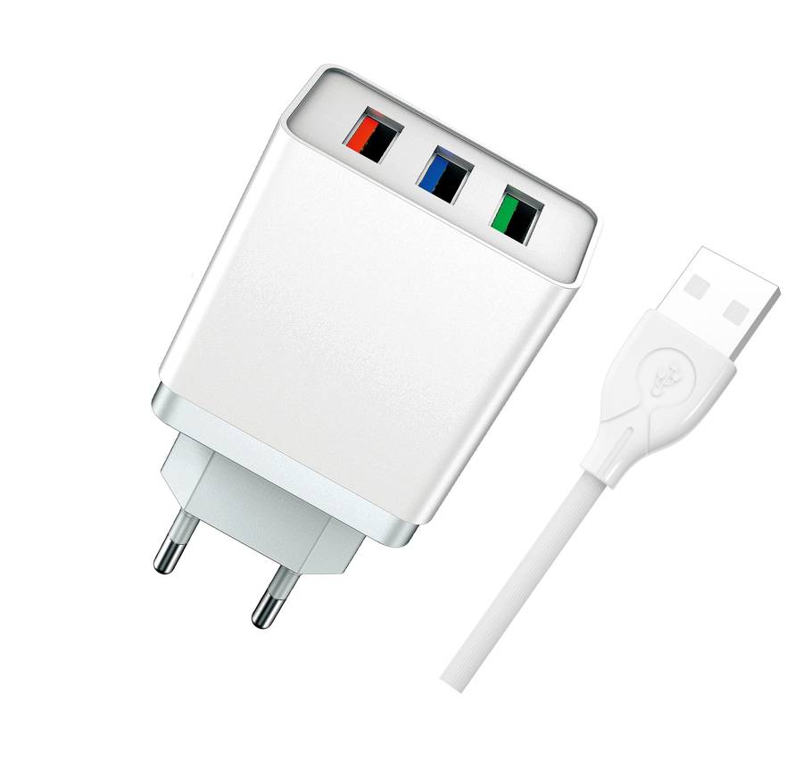 Aivr A18K/A108 3A 3USB Charger - Micro