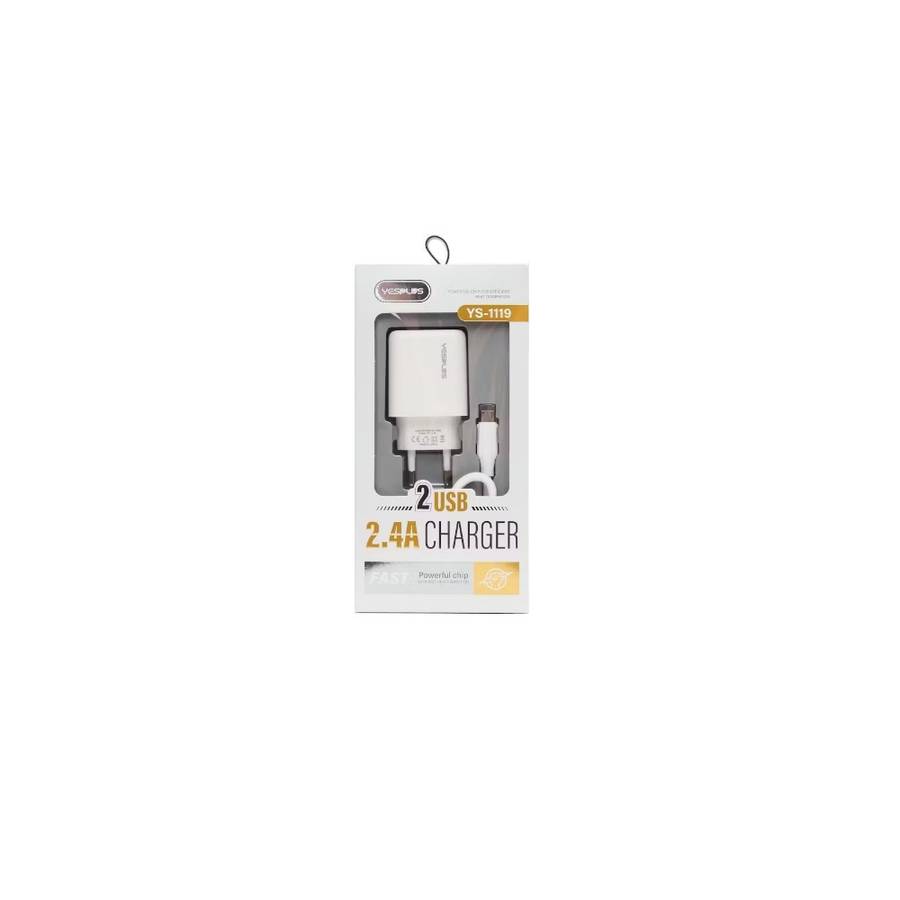 YESPLUS YS-1119 2.4A 2USB Charger - Type-C
