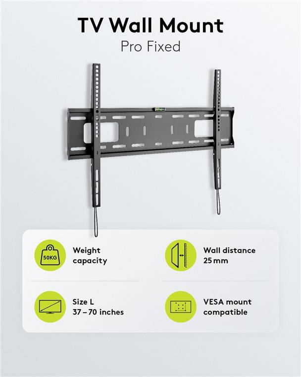 Goobay TV Wall Mount Pro FIXED (L) for TV Sets from 37" to 70" up to 50 kg