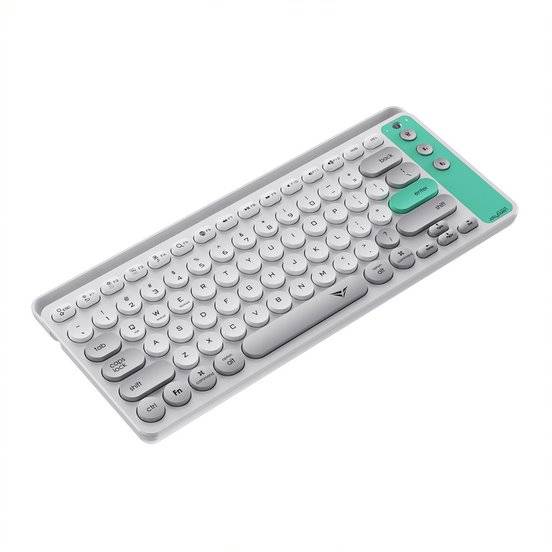 Alcatroz Jellybean Air Dock 2 Bluetooth and Wireless Keyboard - Winter White