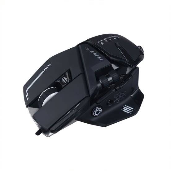 Mad Catz R.A.T. 6+ Wired Optical Gaming Mouse - Black