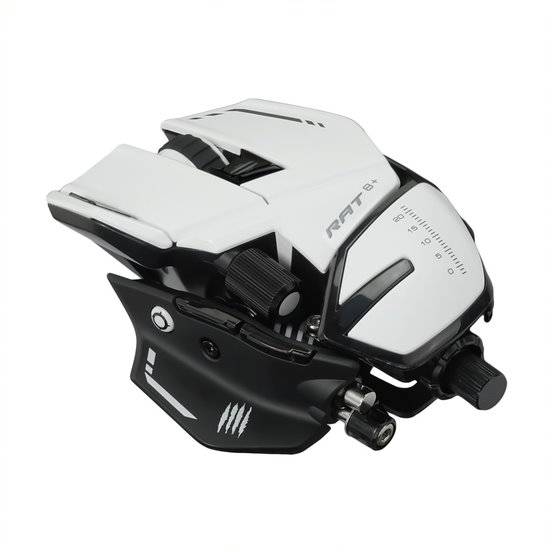 Mad Catz R.A.T. 8+ Wired Fully Adjustable Gaming Mouse - White