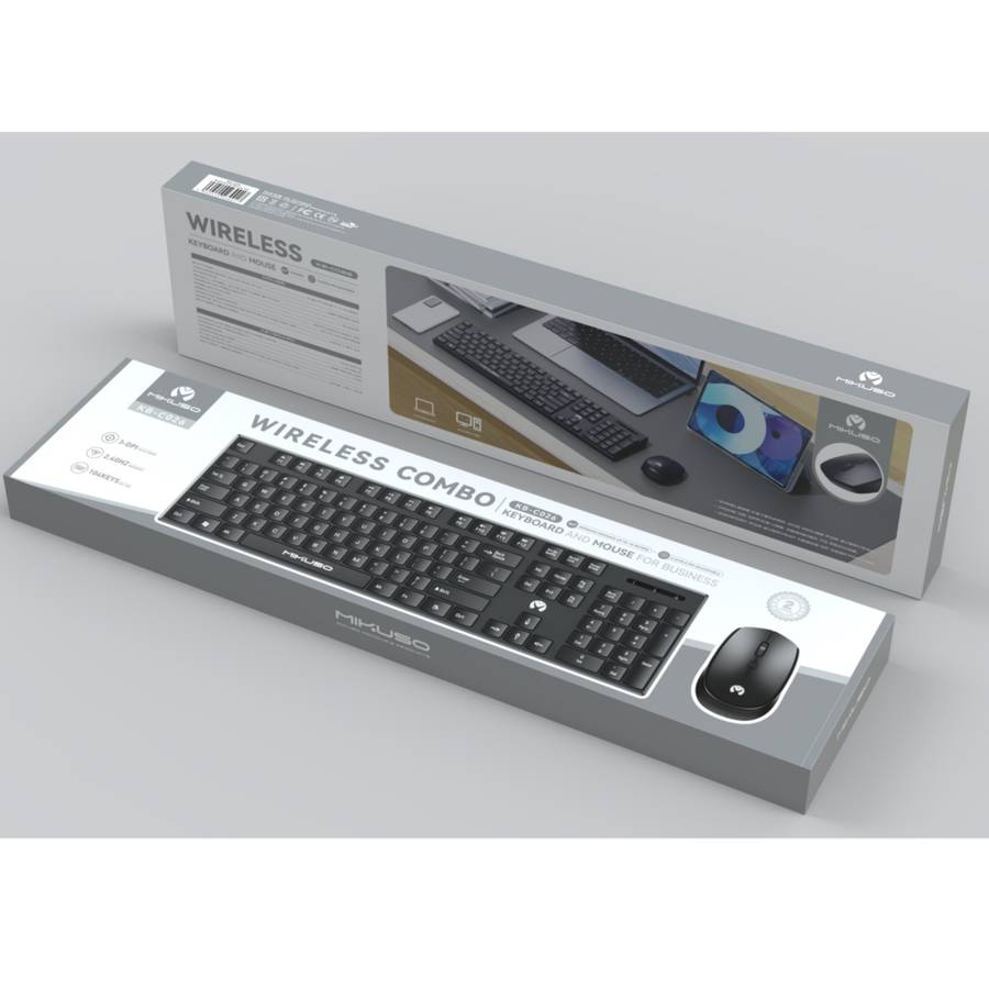 Mikuso KB-C026 Wireless 2.4Ghz Combo Mouse+Keyboard