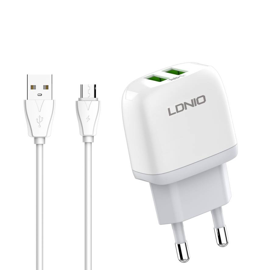 LDNIO A2219 2*USB 12W Charger - Micro