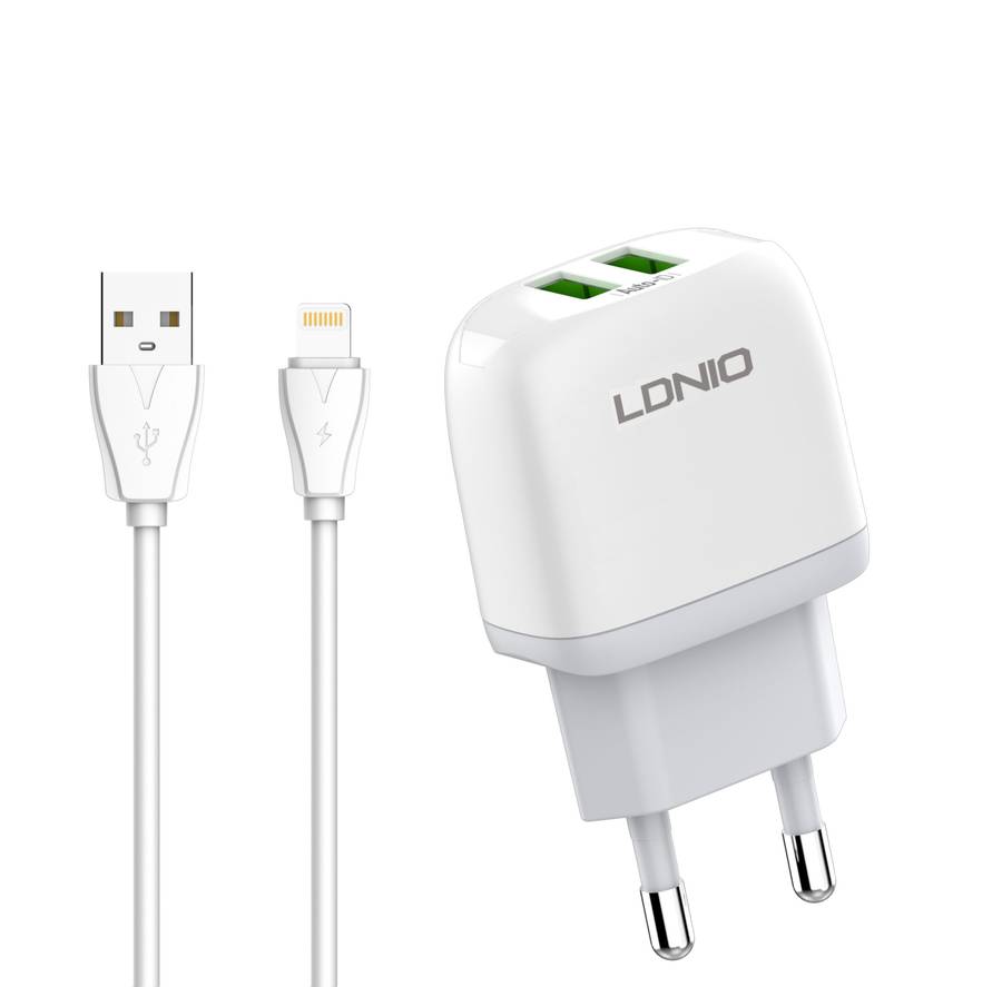 LDNIO A2219 2*USB 12W Charger - iPhone