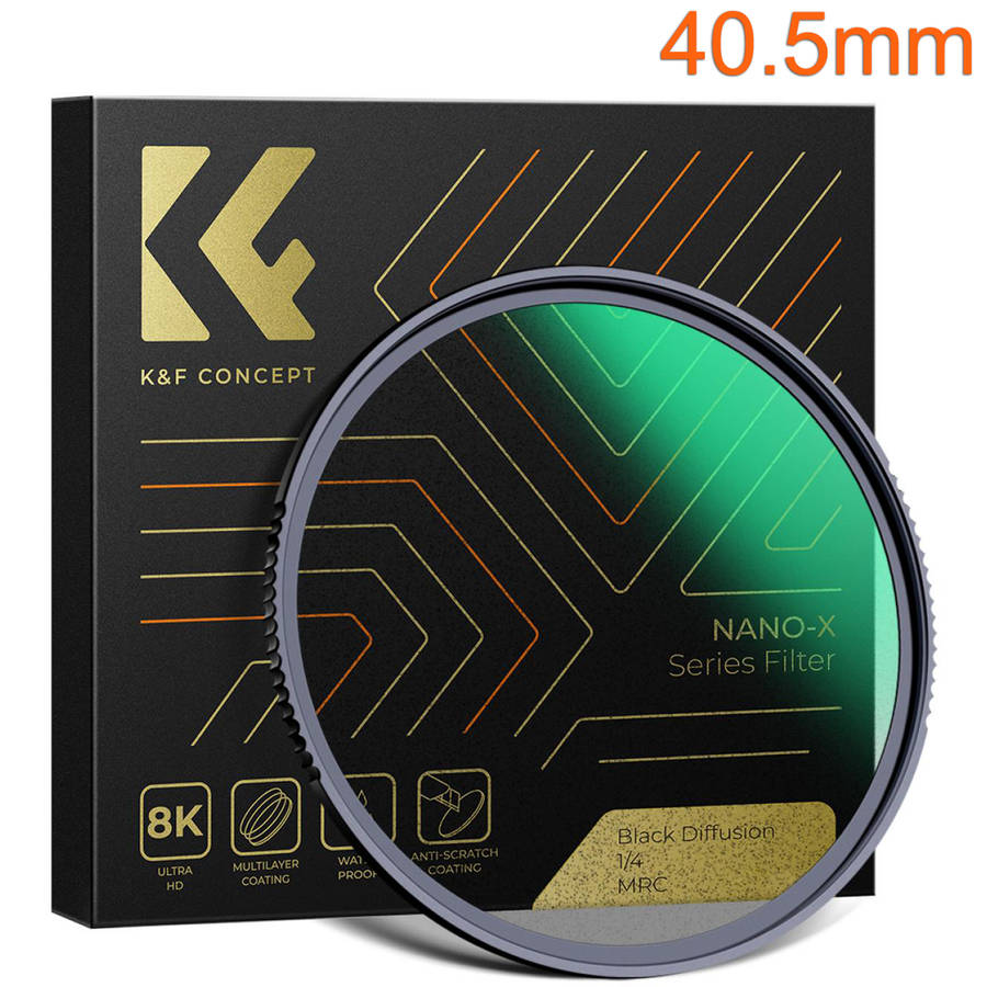 K&F Black Mist Diffusion Effect Filter 1/4 Nano-X Series - K&F 40.5mm Black Mist Diffusion Effect...