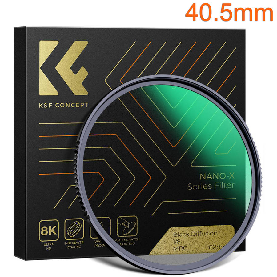 KF01.1625 | K&F 40.5mm 1/8 Black Diffusion Filter Nano-X Series