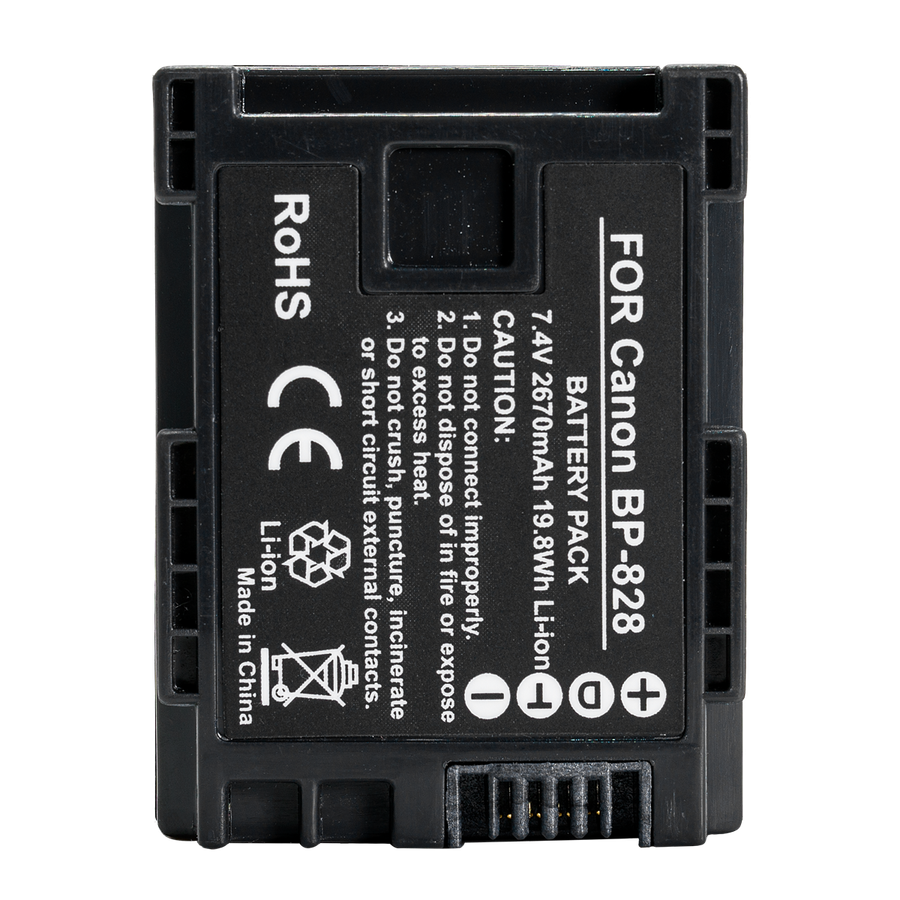 VBI9936A | 2-Power BP-828 Camcorder Battery for Canon