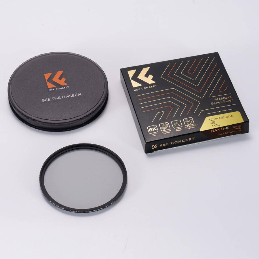 KF01.1625 | K&F 40.5mm 1/8 Black Diffusion Filter Nano-X Series