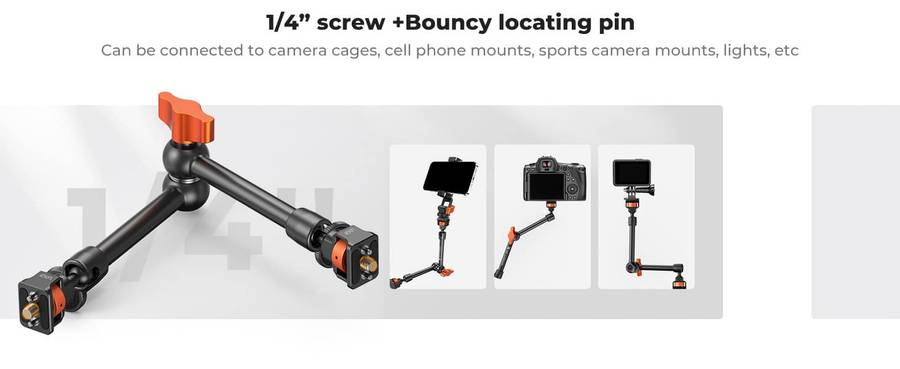 K&F Magic Arm 11 Inch with Mini Clamp | KF31.132