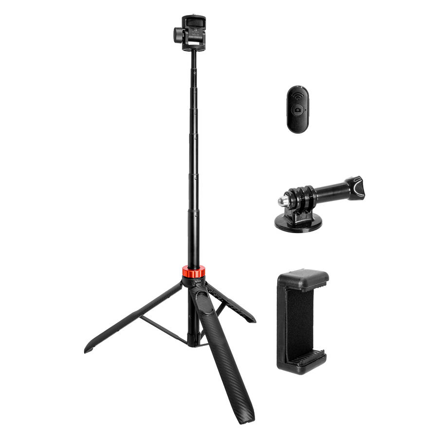 K&F 175cm Selfie Stick Tripod with Remote and Phone Mount | KF09.143