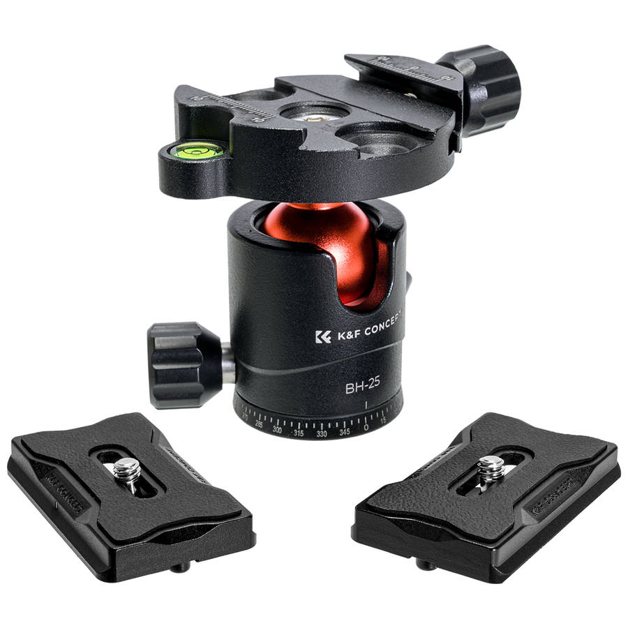 KF31.029V3 | K&F 25mm Ball Head with 8kg payload and 2 Quick Release Plates