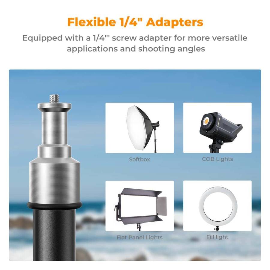 K&F Light Stands Ideal for Hobbyist Creators - K&F 2m Light Stand for 5kg Loads Ideal for Hobbyis...