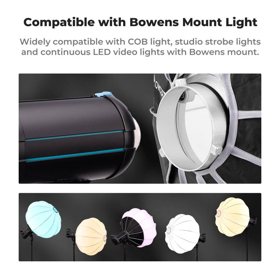 K&F 85cm Lantern Softbox with Bowens Mount and Quick Setup | KF18.0009V1