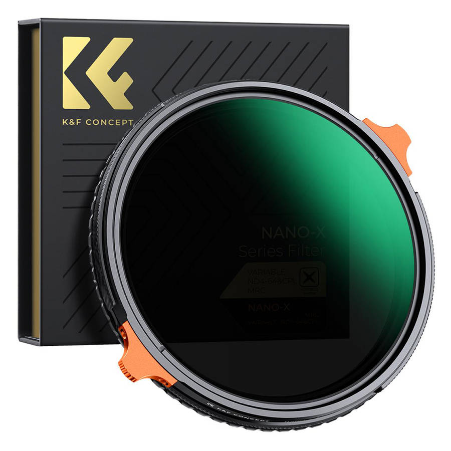 KF01.1910 | K&F 49mm 2-in-1 CPL and Variable ND 4-64 Filter Nano-X Series